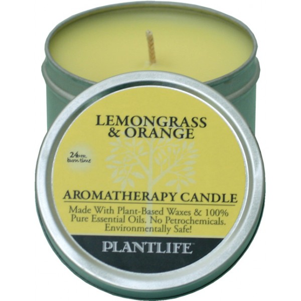 Lemongrass and Orange Aromatherapy Candle - Plantlife